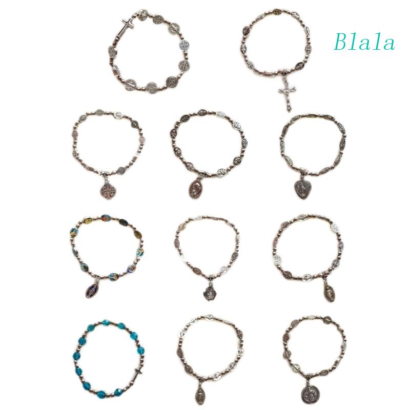 Vòng Tay Chuỗi Hạt Mặt Thánh Giá Thời Trang Cho Nam Và Nữ