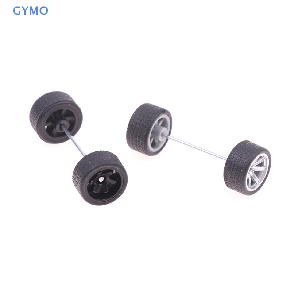 Bộ 4 Bánh Xe Cao Su Tỉ Lệ 1: 64 Dành Cho Mô Hình Xe Hơi