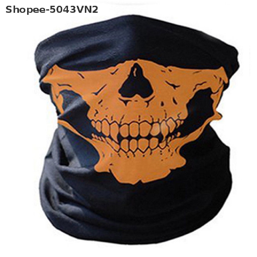 Khăn Ống Trùm Mặt Nạ Đầu Lâu Đi Xe Máy Trượt Tuyết