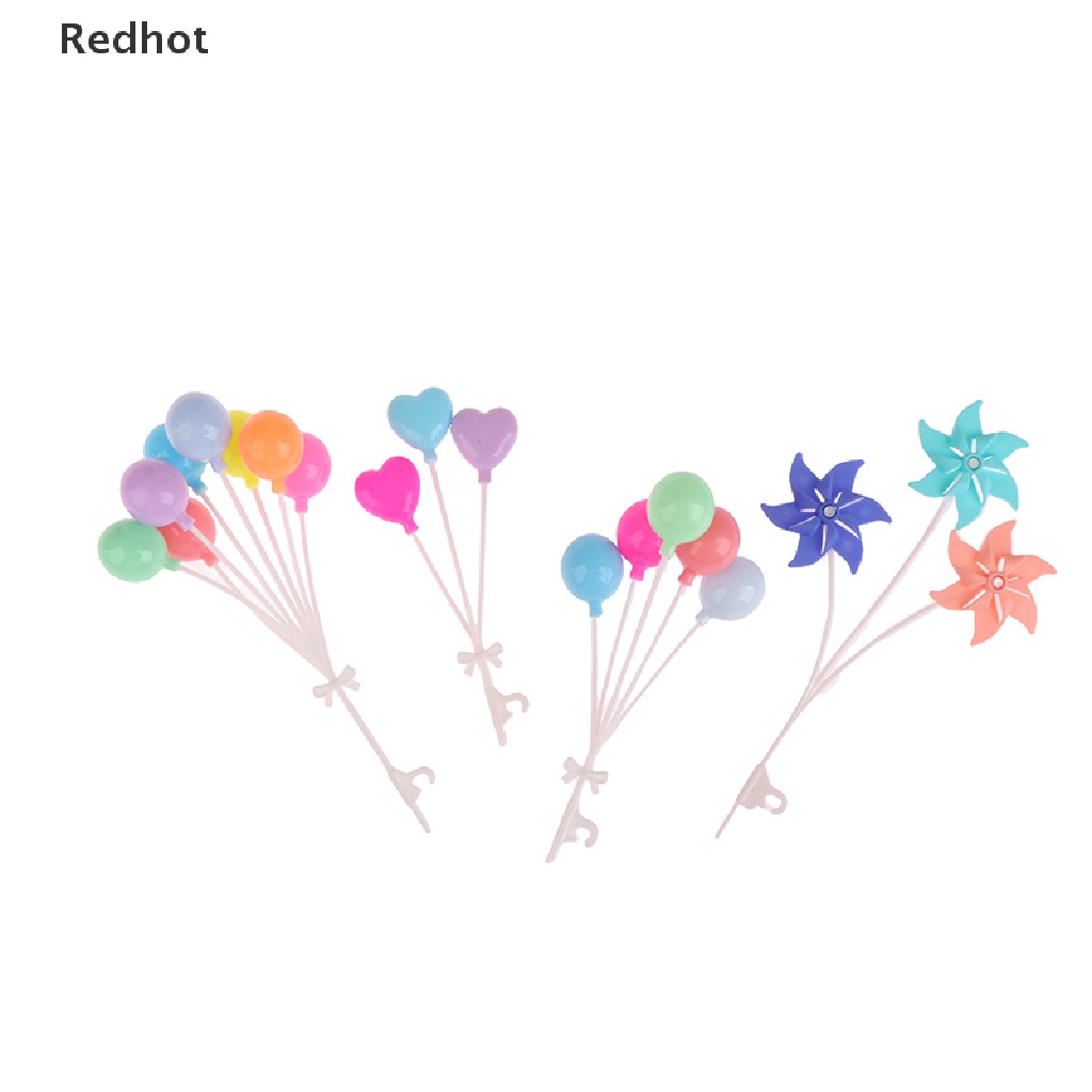 1 Set Bong Bóng Nhiều Màu Trang Trí Vườn Nhà Búp Bê