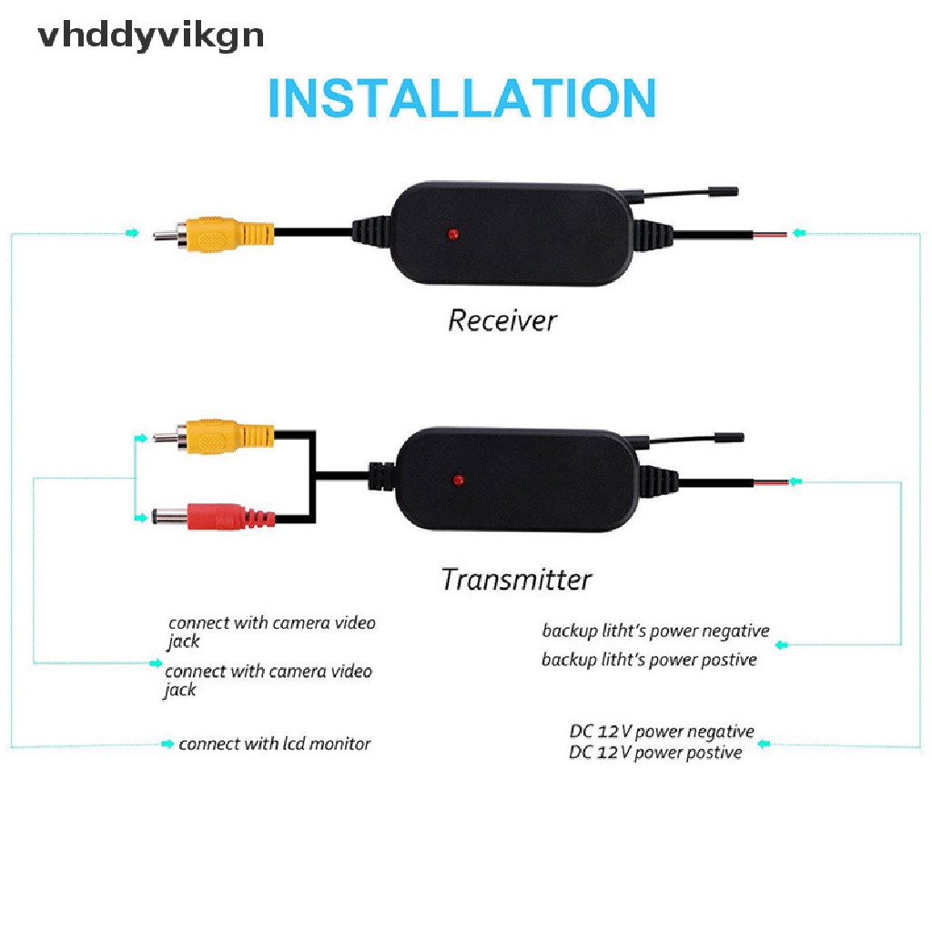 Bộ Truyền Và Nhận Tín Hiệu Video Không Dây VHDD 2.4G Cho Camera Chiếu Hậu Ô Tô Vn VN VN