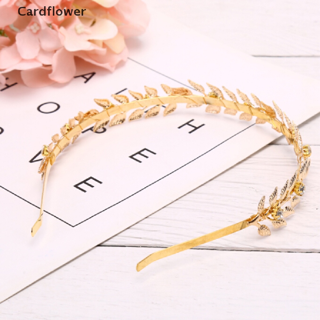 < Cardflower > Băng Đô Cài Tóc Hình Lá Phụ Kiện Cho Cô Dâu Trong Ngày Cưới Giảm Giá