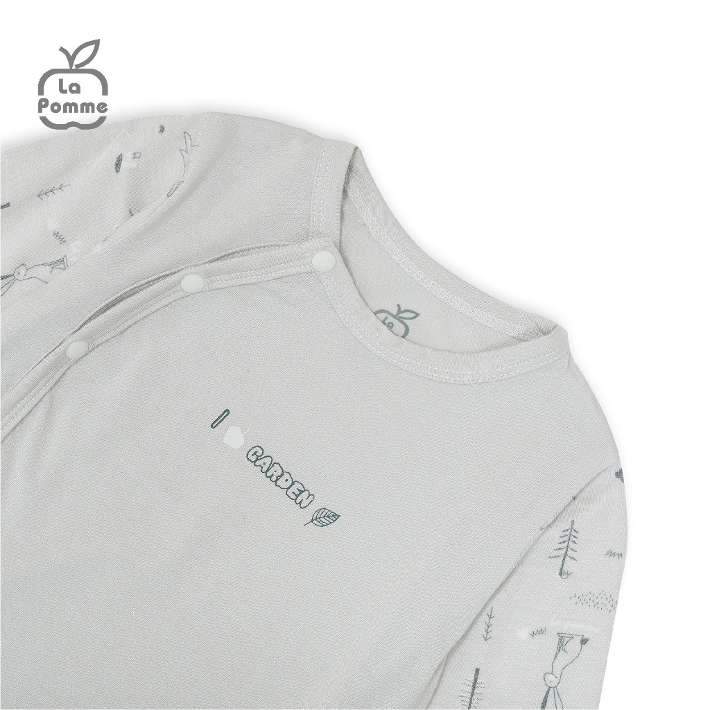 Body chip dài tay La Pomme Petit - Trắng