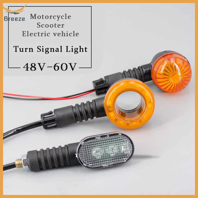 1 Cặp Đèn Tín Hiệu Led 36-72v An Toàn Cho Xe Máy / Xe Đạp Điện