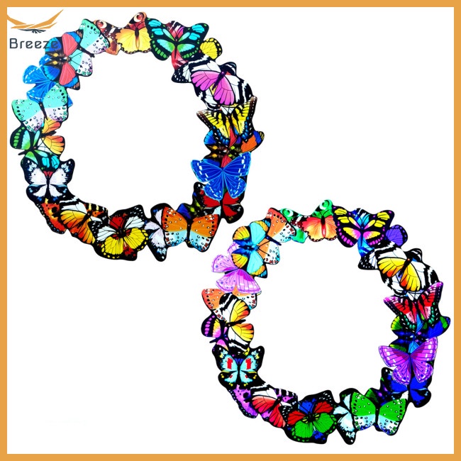 Set 2 Phụ Kiện Treo Tường Trang Trí Hình Bướm Nhiều Màu Nghệ Thuật