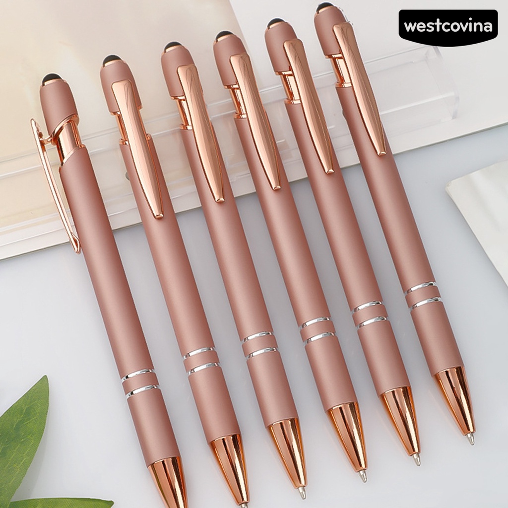 [COD]♪Bút Bi Dạng Nhấn Bằng Kim Loại Tiện Dụng Cho Văn Phòng / Trường Học