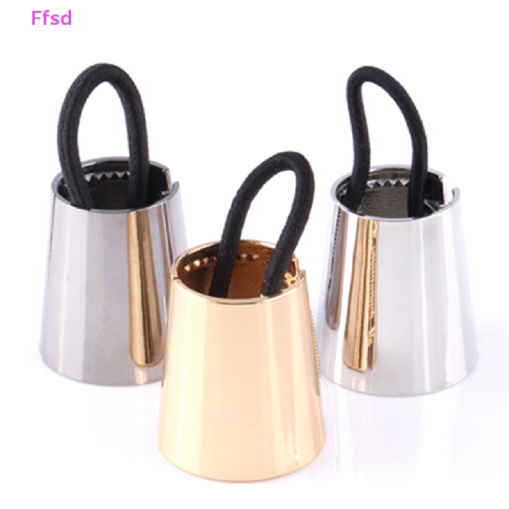 Dây Buộc Tóc Co Giãn Bằng Kim Loại Phong Cách Punk