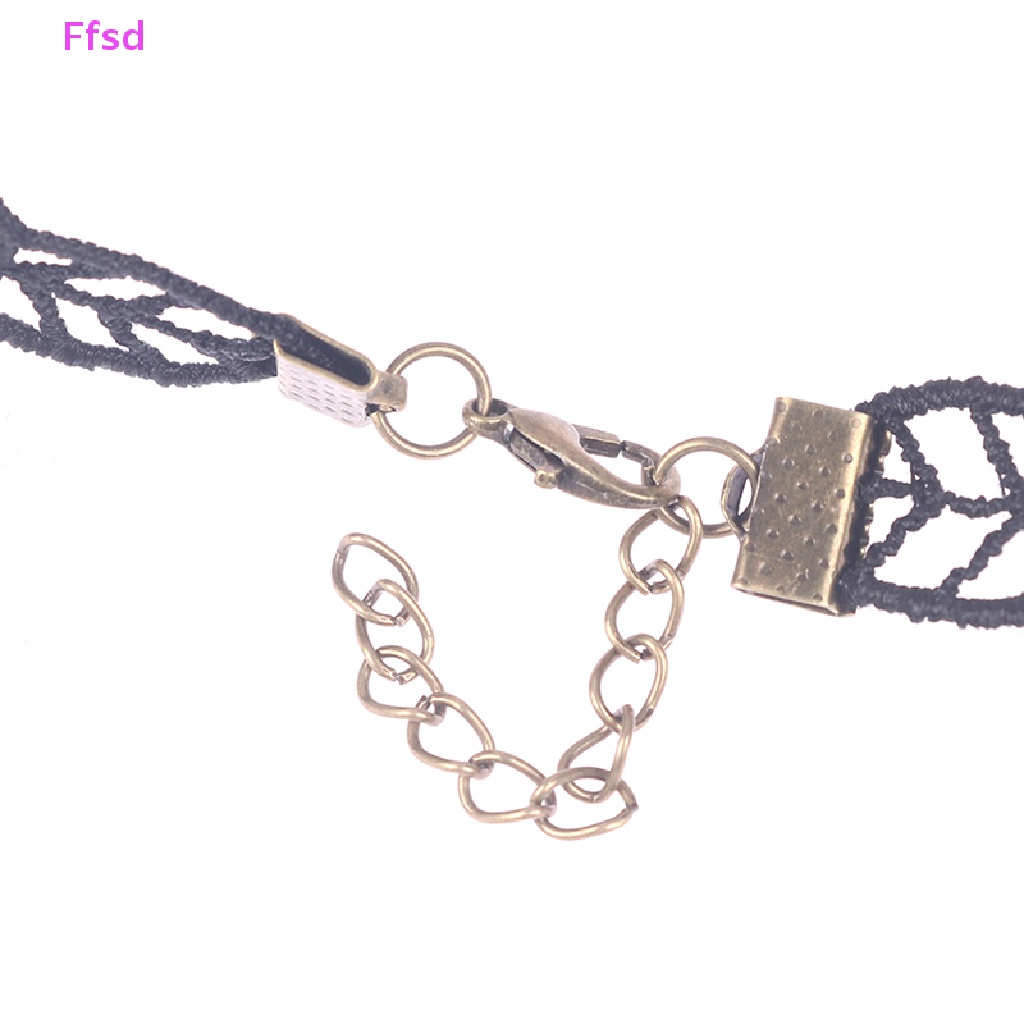 {Ffsd} Vòng Cổ Choker Ren Phong Cách Gothic Vintage Quyến Rũ Cho Nữ