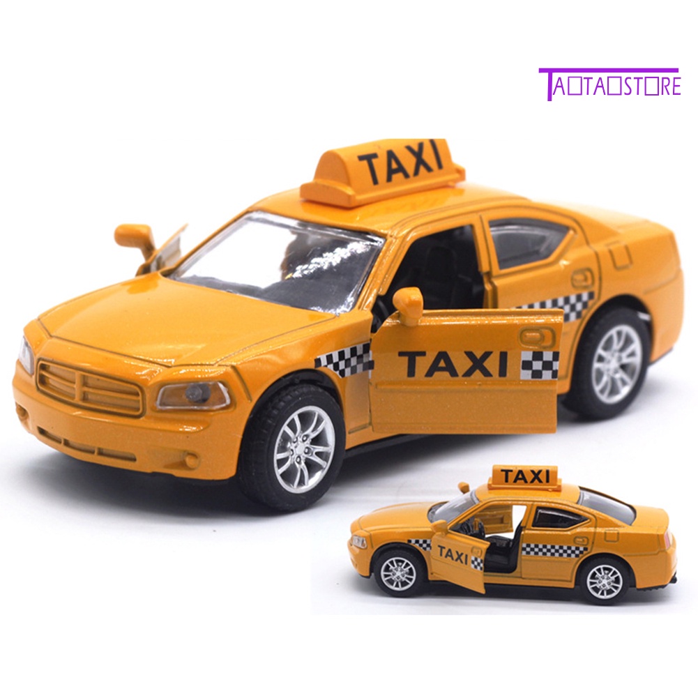 Mô Hình Xe Taxi Bằng Hợp Kim Có Đèn LED Và Âm Thanh Tỉ Lệ 1 / 32