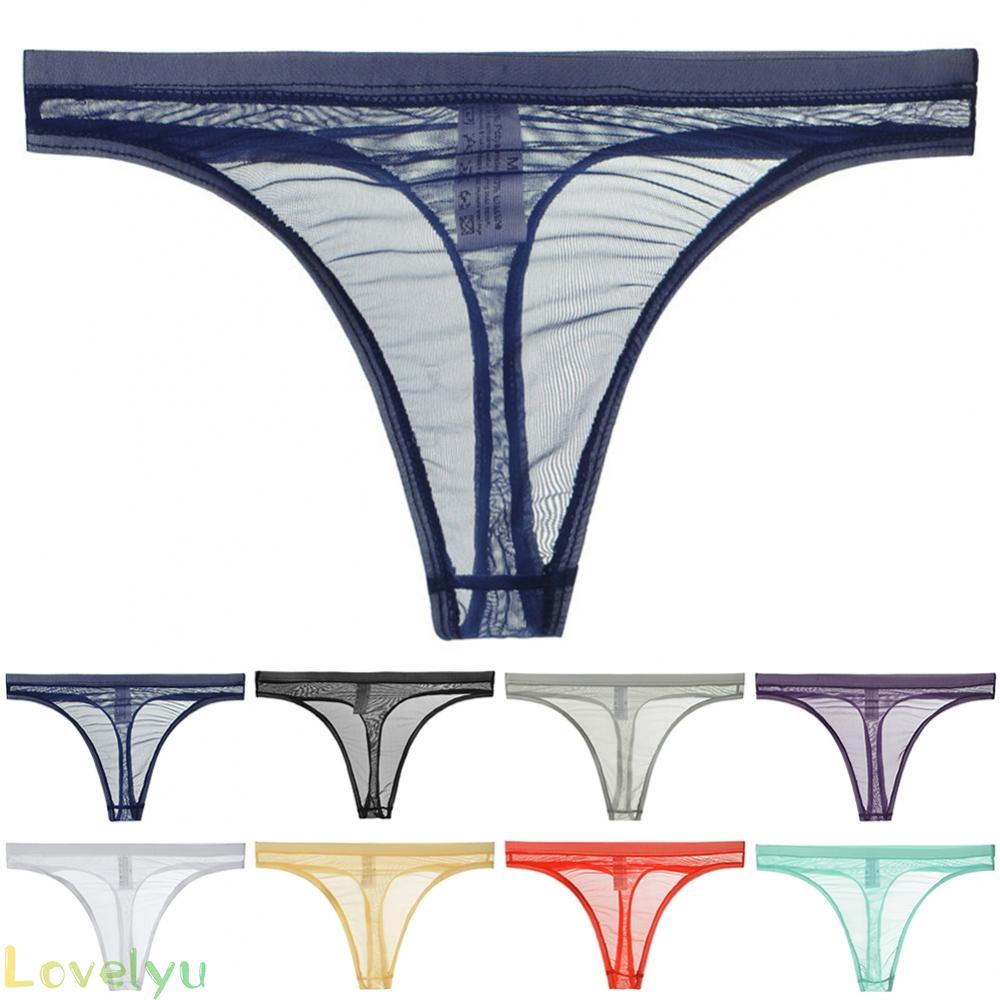 Quần Lót Lưới Trong Suốt Lưng Thấp Không Đường May Quyến Rũ Cho Nam
