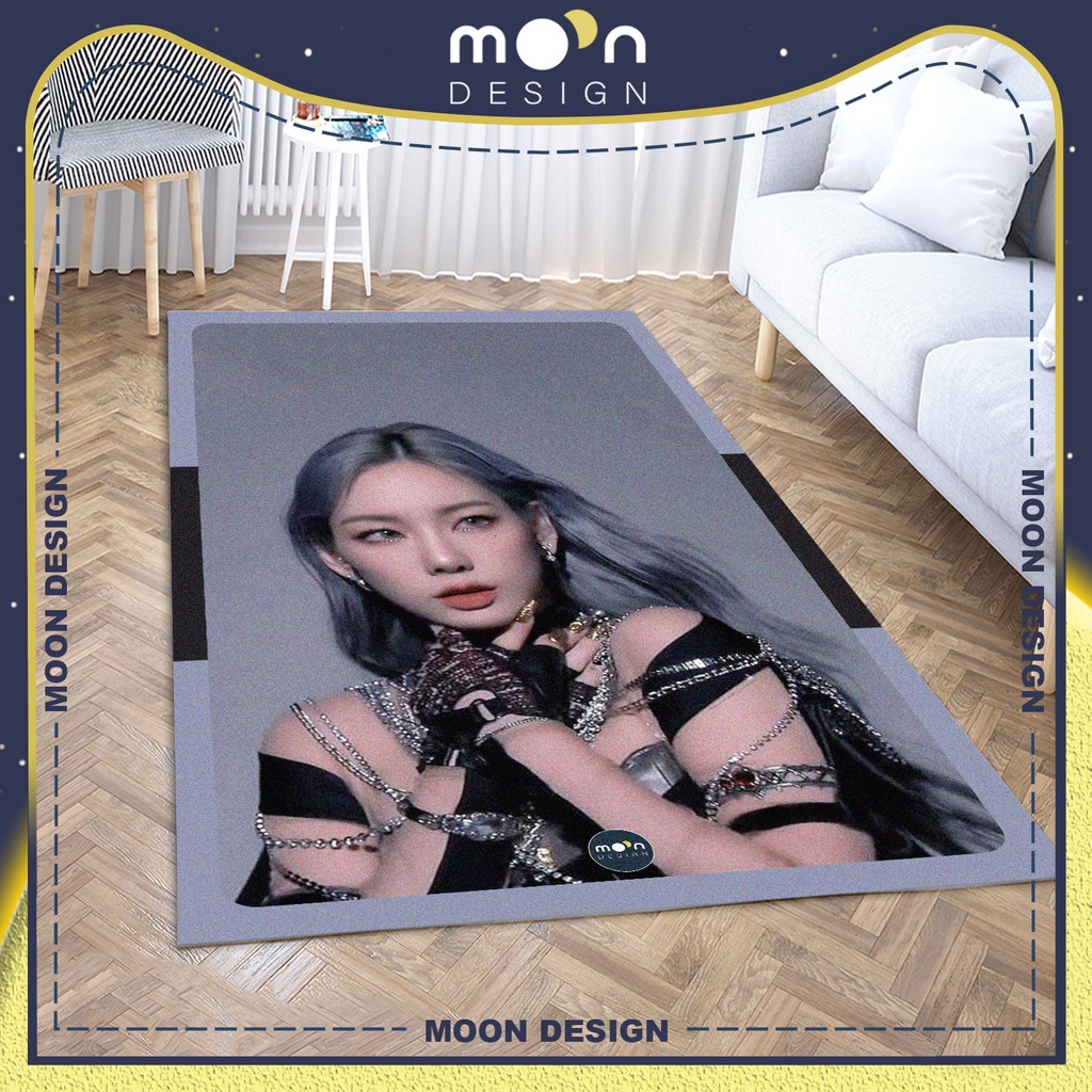 Thảm Trang Trí Moon Design Kpop Ca Sĩ Taeyeon SNSD Cool Ngầu Decor Trải Sàn Phòng Ngủ Phòng Khách Văn Phòng