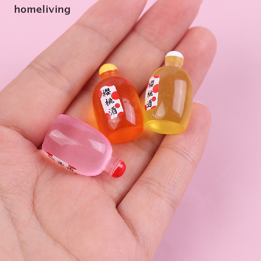 Set 10 Bình Rượu Mini Tỉ Lệ 1: 12 Dùng Để Trang Trí Nhà Búp Bê