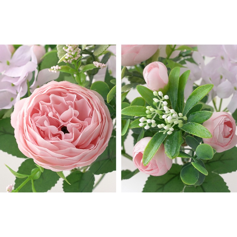 Bó Hoa Cẩm Tú Cầu Giả Bằng Nhựa Dùng Trang Trí Tiệc Cưới