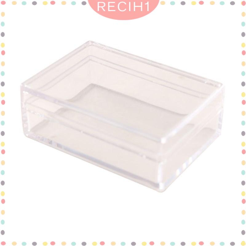 Hộp Đựng Đồ Chơi Mini Có Nắp Chống Bụi Trong Suốt Đa Năng Cho Nhà Búp Bê Tỉ Lệ 1 / 12