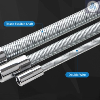 3Pcs Flexible Socket Extension Cables 1/4 3/8 1/2 Flex Socket Extension Bar Set Drive Light Impact Extender