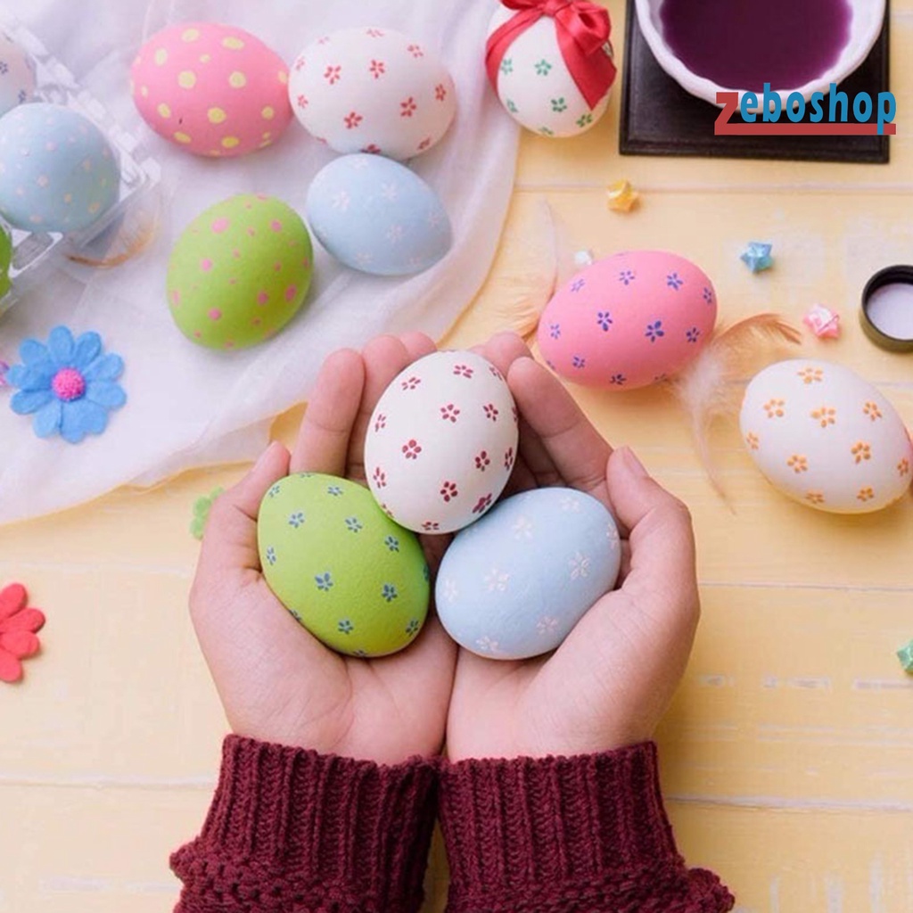 [ZEBO] Trứng Nhân Tạo Trông Như Thật Chống Biến Dạng Bề Mặt Mịn Không Hoàn Thiện Đồ Chơi Giáo Dục Sớm DIY