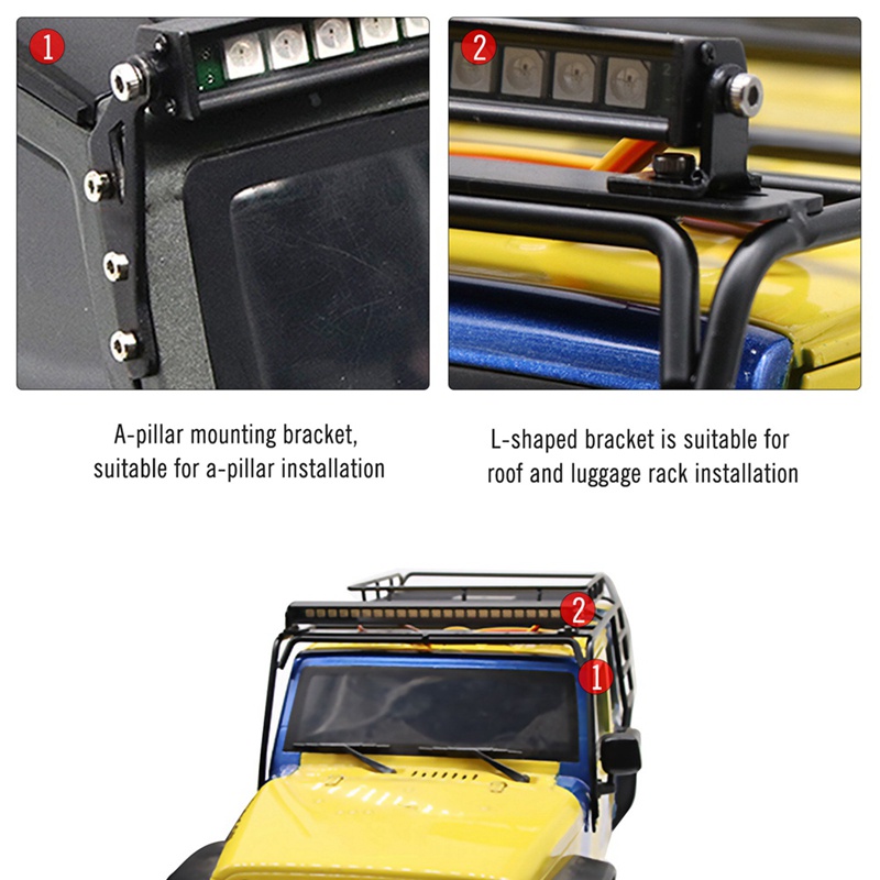 Bộ Đèn Nhiều Màu Sắc Phụ Kiện Thay Thế Cho Traxxas Trx-4 Axial SCX10 90046 90047 D90 Gen8 Etc