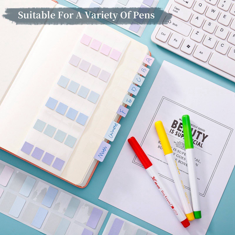 Margot3 Nhãn Dán Dạ Quang index Cổ Điển Trang Trí Sách Mạnh Mẽ