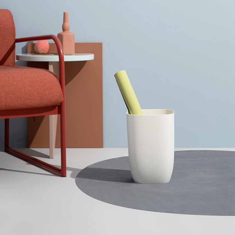 Thùng Đựng Rác Nhỏ Bằng Nhựa Màu Hồng Hiện Đại Cho Nhà Tắm / Phòng Khách / Phòng Ngủ