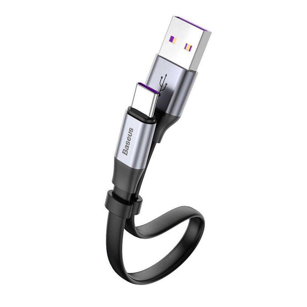 Cáp sạc ngắn, truyền dữ liệu USB-A to type-C Baseus Simple HW 23cm cho các dòng điện thoại Huawei, Xiaomi, Samsung v.v..