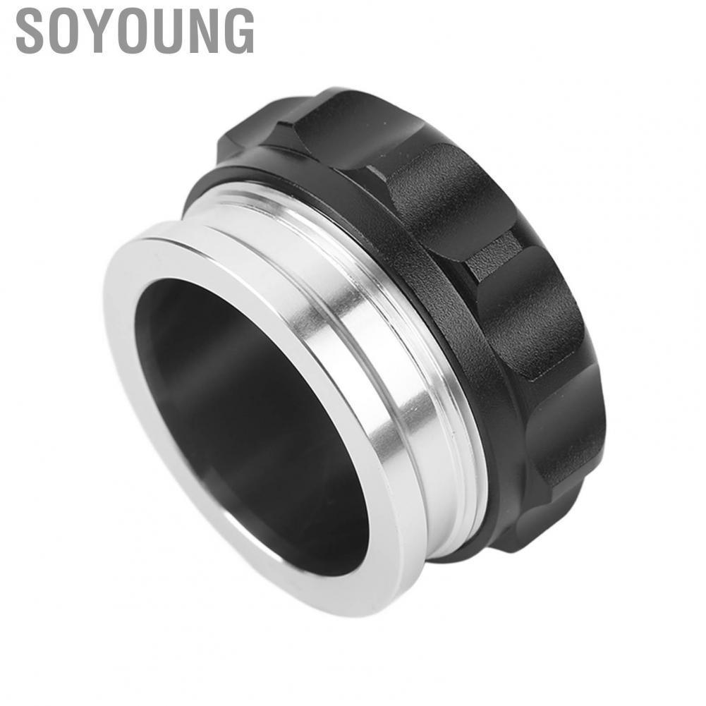 Soyoung Coolant Reservoir Cap  2in 58mm Anodized Finish Overflow Tank High Accuracy Perfect Fit for Engine