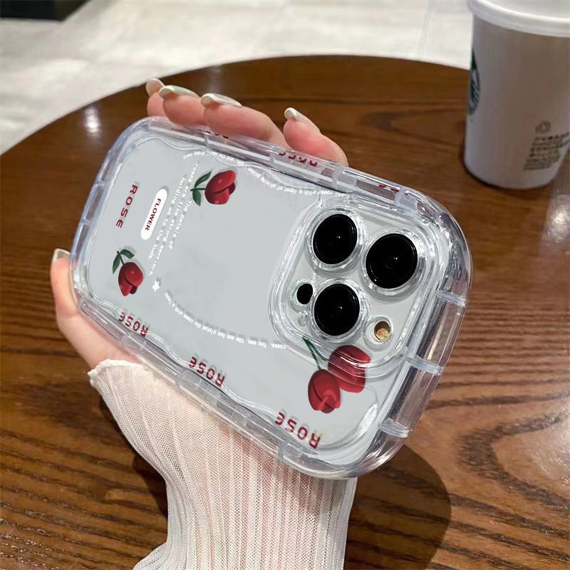 ✅Ốp Điện Thoại Dẻo Trong Suốt Họa Tiết Hoa Tulip Dễ Thương Chống Sốc Cho iPhone14xs7 1311 / 8p 12 promax