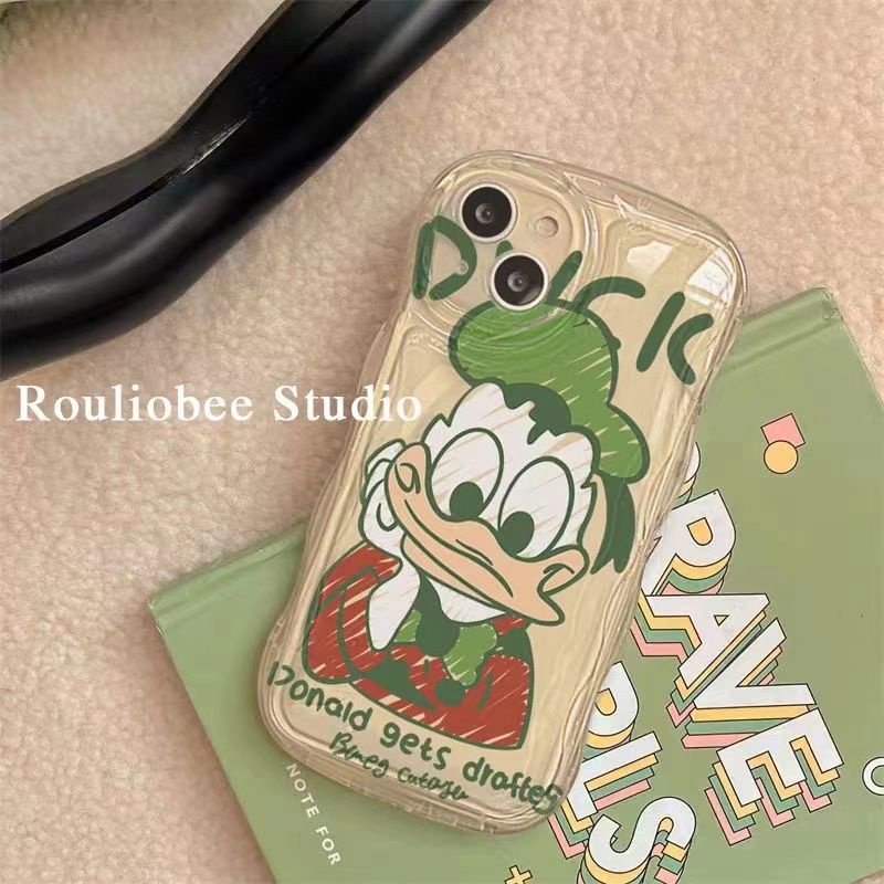 ✅Ốp Điện Thoại Hình Vịt Donald Hoạt Hình Cho Iphone Xr8Plus 13Pro Max XsMax 1214Pro7p KSQX