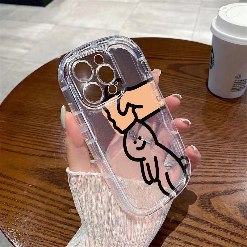 ✅Ốp Điện Thoại Mềm Trong Suốt Chống Sốc In Hình Thỏ Trắng Cho Iphone 14 / xs 12 Xr 11 Xr 78p13promax