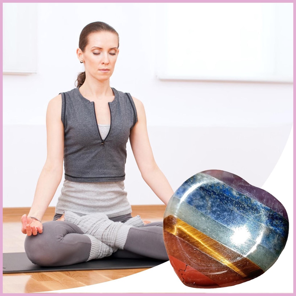 Chakra Đá Chakra Hình Trái Tim Sáng Tạo Giúp Giảm Căng Thẳng Lo Lắng