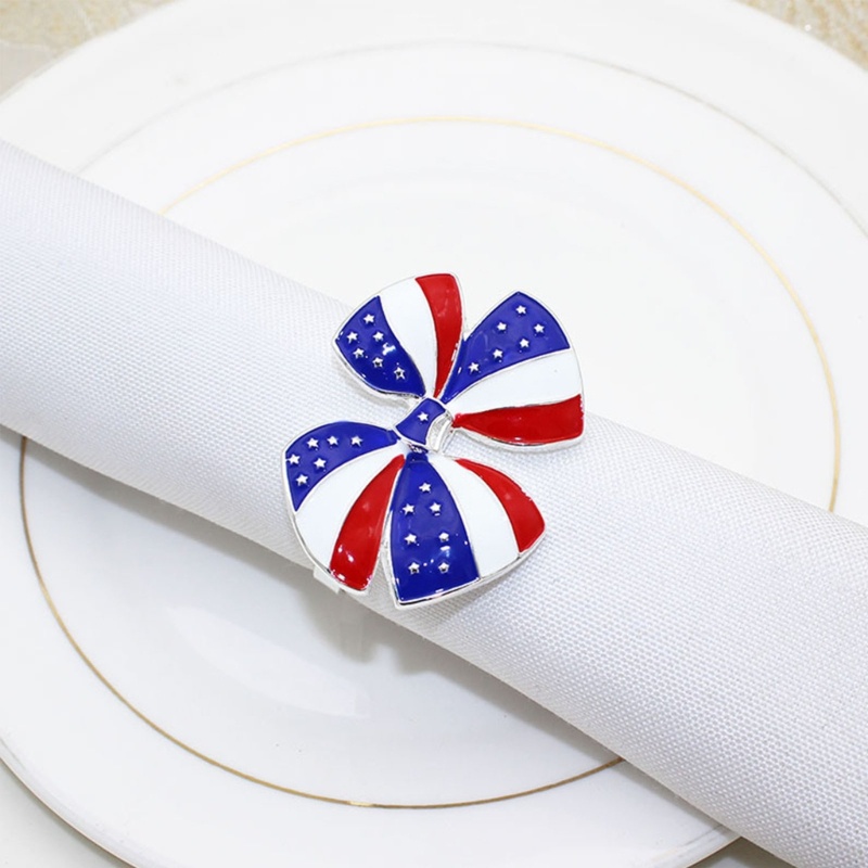 Bộ 6 Khóa Khăn Ăn Bằng Kim Loại Chất Lượng