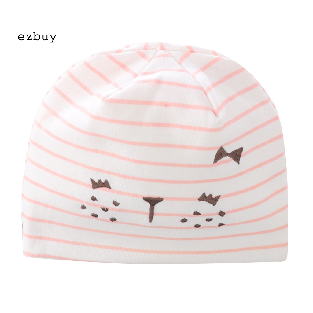 Mũ Trùm Đầu Bằng Cotton Thêu Họa Tiết Hoạt Hình Dễ Thương Cho Bé