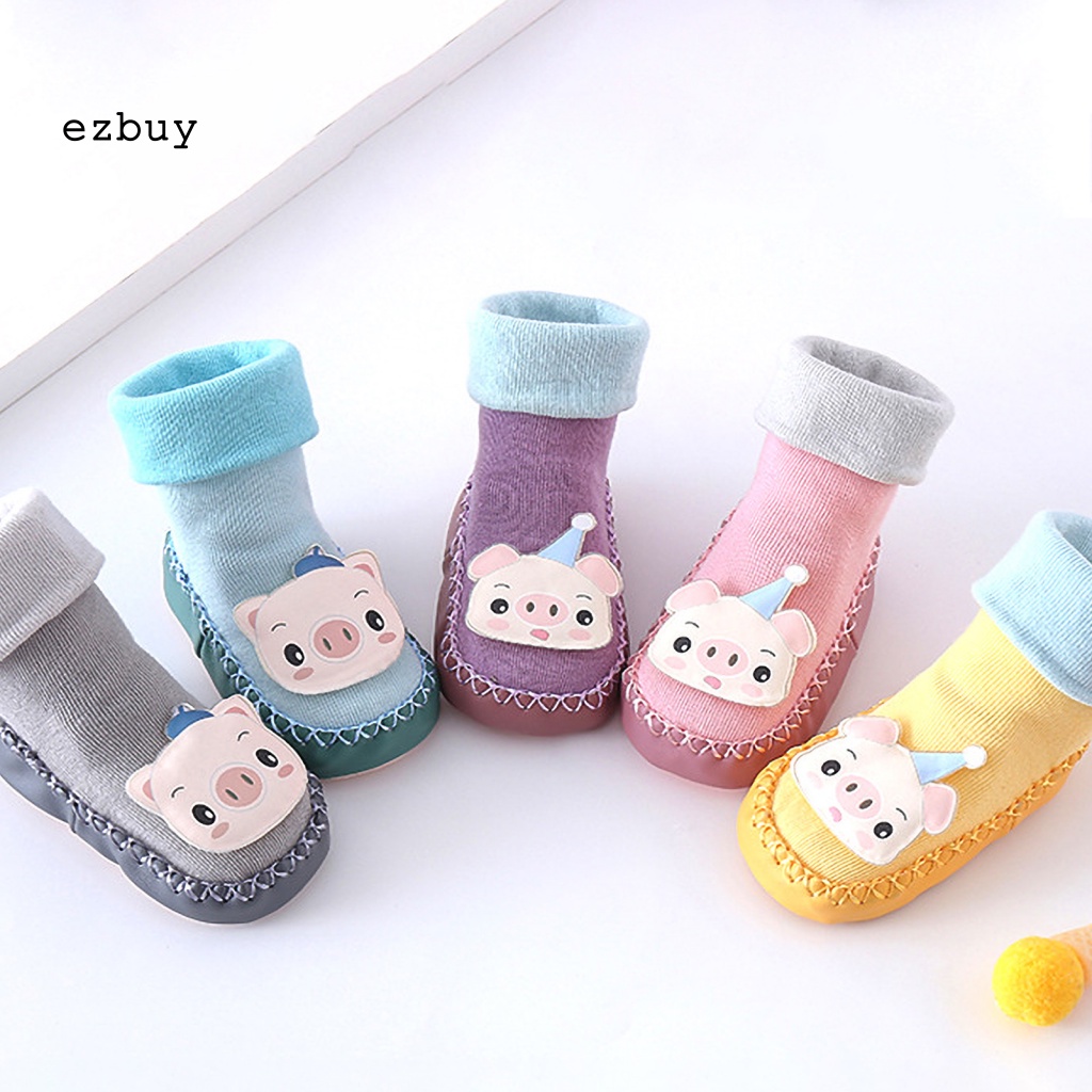 1 Đôi Vớ Giữ Ấm Chống Trượt In Họa Tiết Hoạt Hình Cho Bé Sơ Sinh