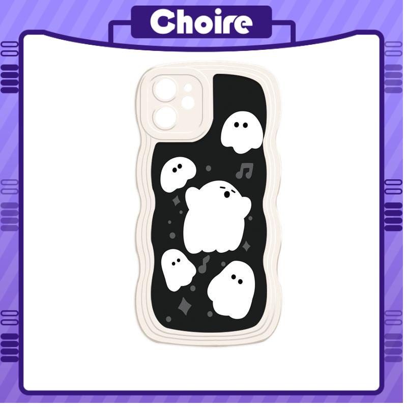 Ốp Điện Thoại Viền Gợn Sóng Hình Ma Cho iPhone 11/6/6S/7/8 plus xsmax-CH