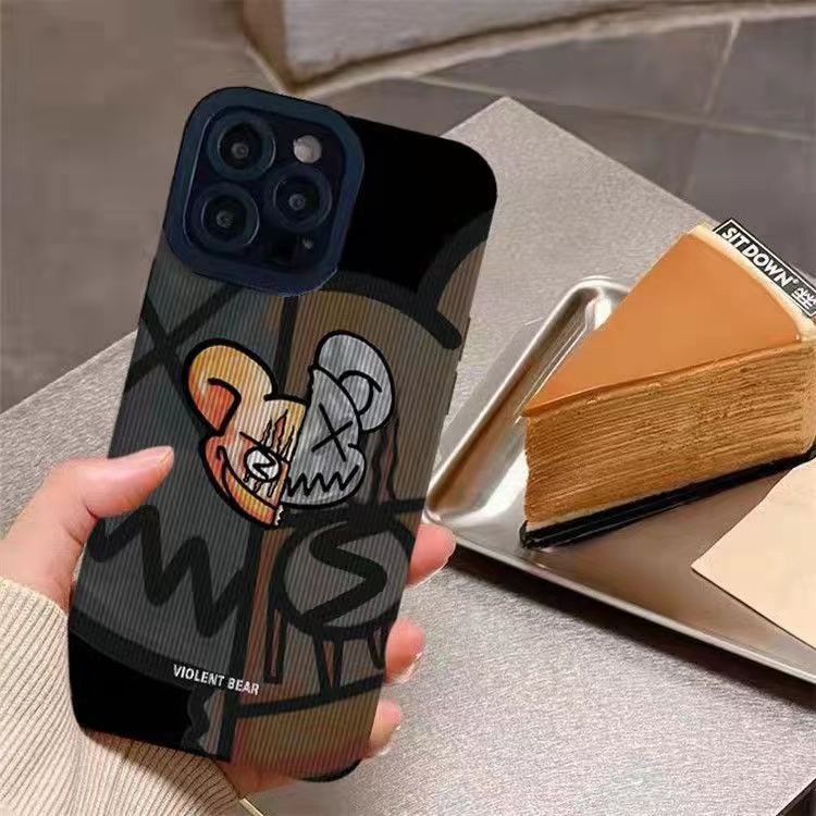 Ốp Điện Thoại TPU Silicon Mềm Chống Sốc Hình Gấu Cho Iphone 14 Plus 13 Pro Max 12 Mini 11 X Xs Xr 8 7