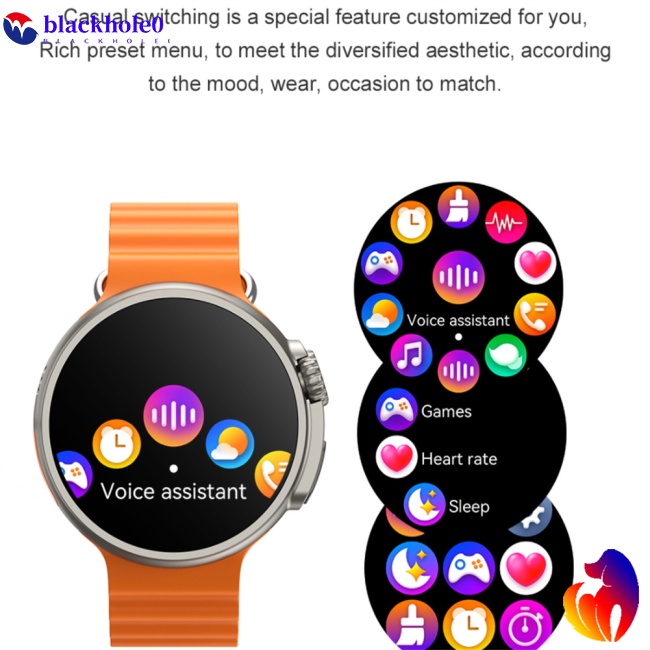 Đồng Hồ Thông Minh K9 Màn Hình Tròn 1.39 Inch Kết Nối Bluetooth Có Chức Năng Gọi Điện Sạc