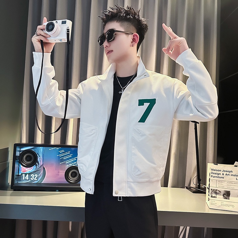 Áo Khoác Cổ Đứng Thời Trang Xuân Thu Cá Tính Cho Nam