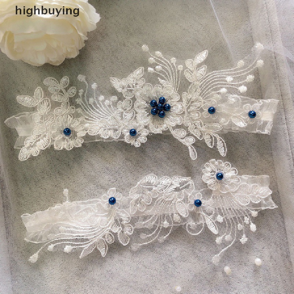 Set 2 Vòng Ren Thêu Hoa Nịt Đùi Quyến Rũ Cho Cô Dâu