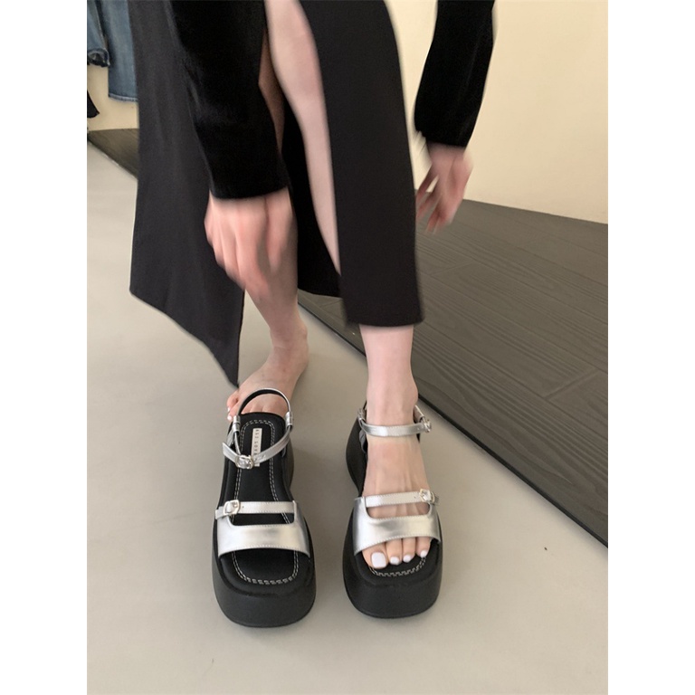 Sandal Đế Xuồng Mẫu Mới 2023 Phong Cách Roman Thời Trang Xuân Hè Cho Nữ