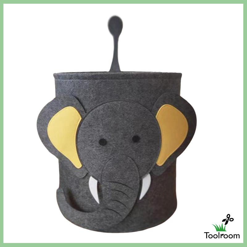 Giỏ Đựng Đồ Giặt / Đồ Chơi Bằng Vải Nỉ Mềm Mại Gọn Nhẹ