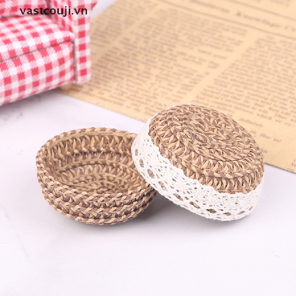 Giỏ Đan Đựng Trái Cây Tỉ Lệ 1: 12 1: 6 Trang Trí Nhà Búp Bê