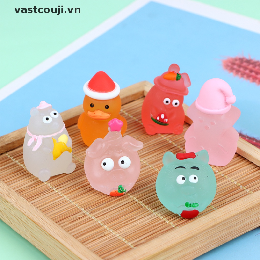 Set 10 Phụ Kiện Làm Trang Sức Hình Động Vật Phát Quang DIY