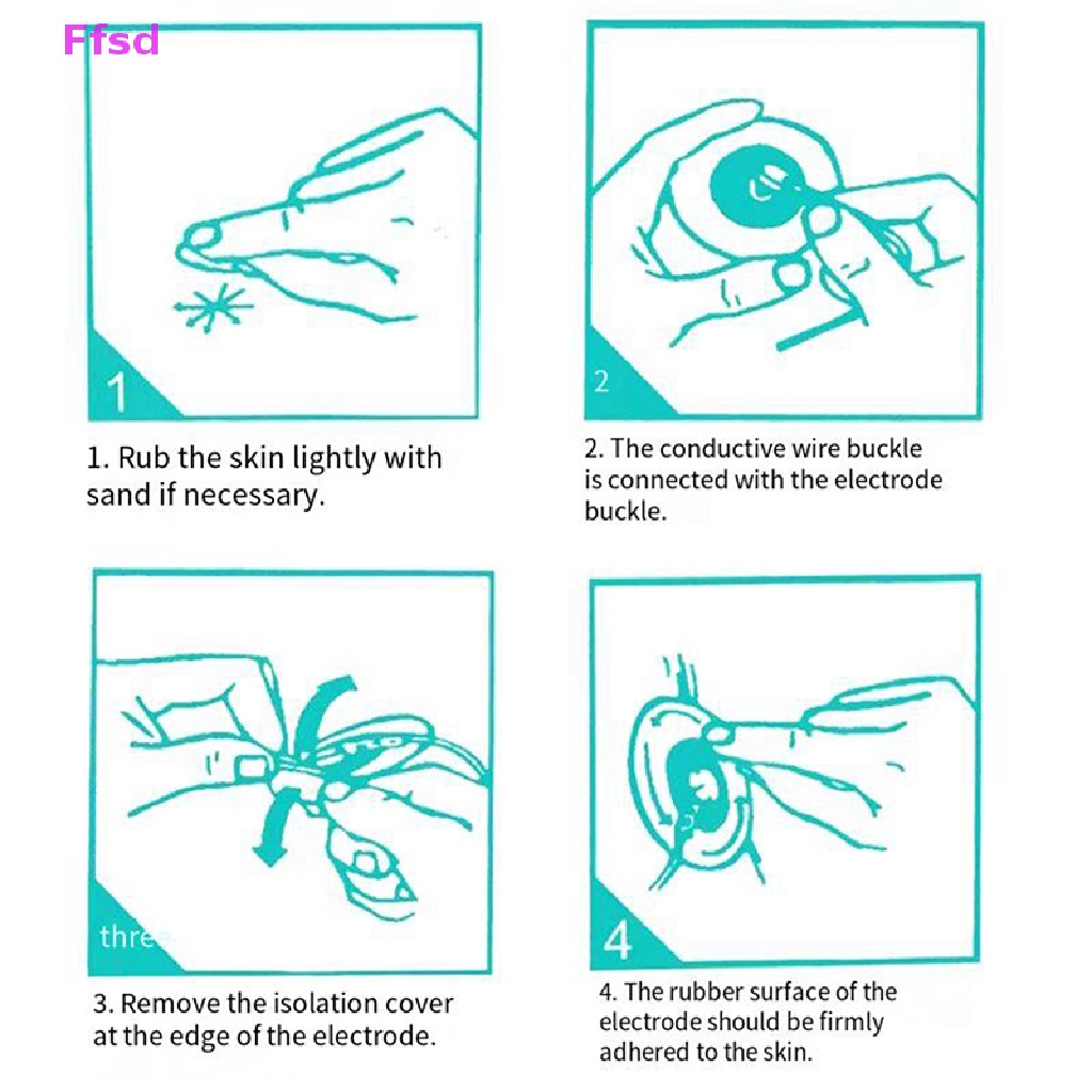 {Ffsd} Bộ 50 Miếng Dán Điện Cực ECG Dùng Một Lần Eg * Bán Chạy