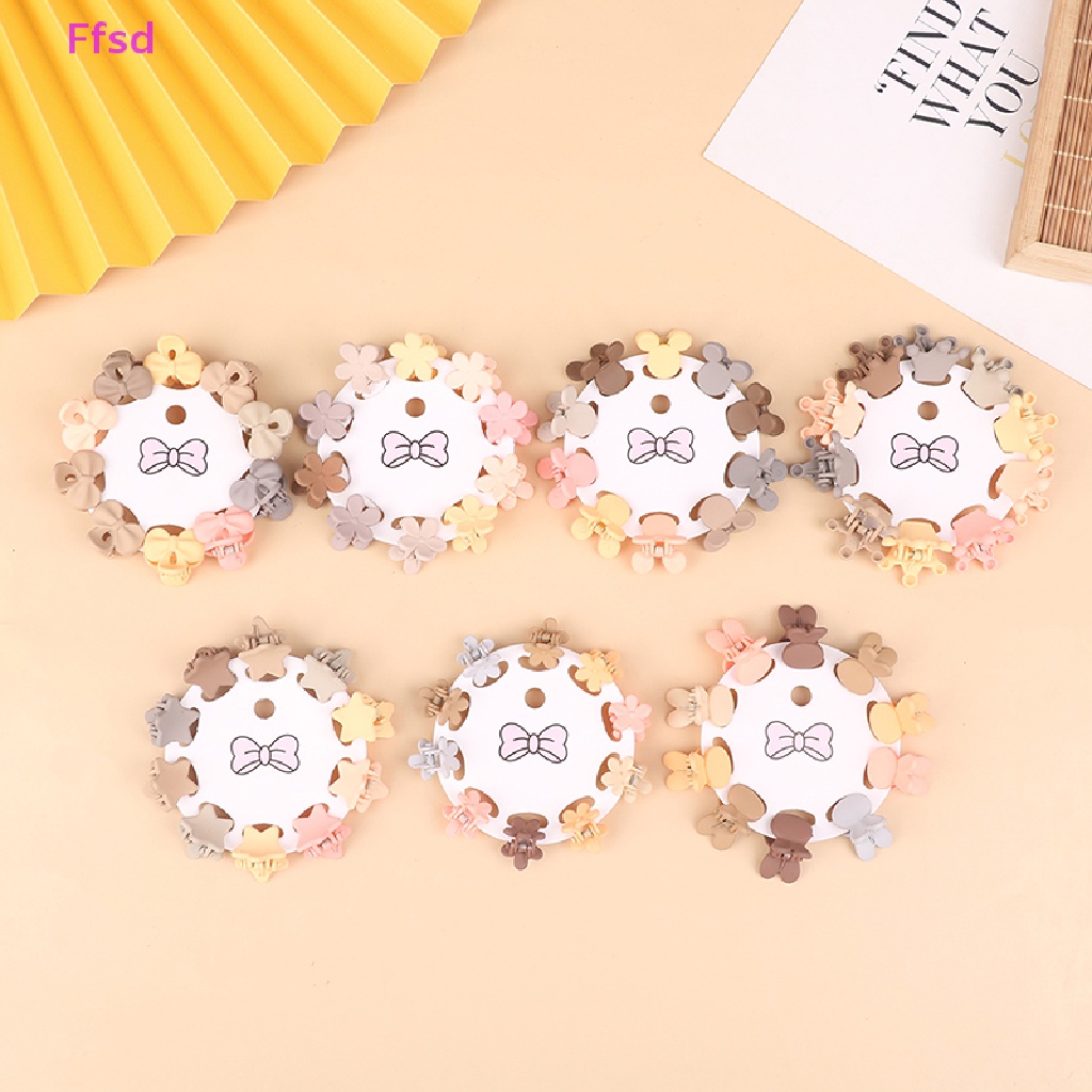 Bộ 10 Kẹp Tóc Càng Cua Nhỏ Hình Bướm / Ngôi Sao Dễ Thương Cho Bé Gái