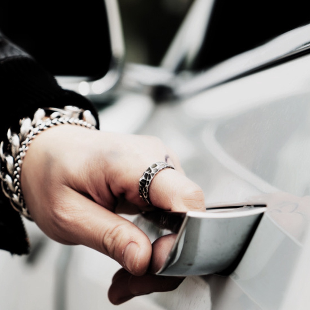 Nhẫn Hở Họa Tiết Vết Nứt Bằng Hợp Kim Phong Cách Retro Cho Nam