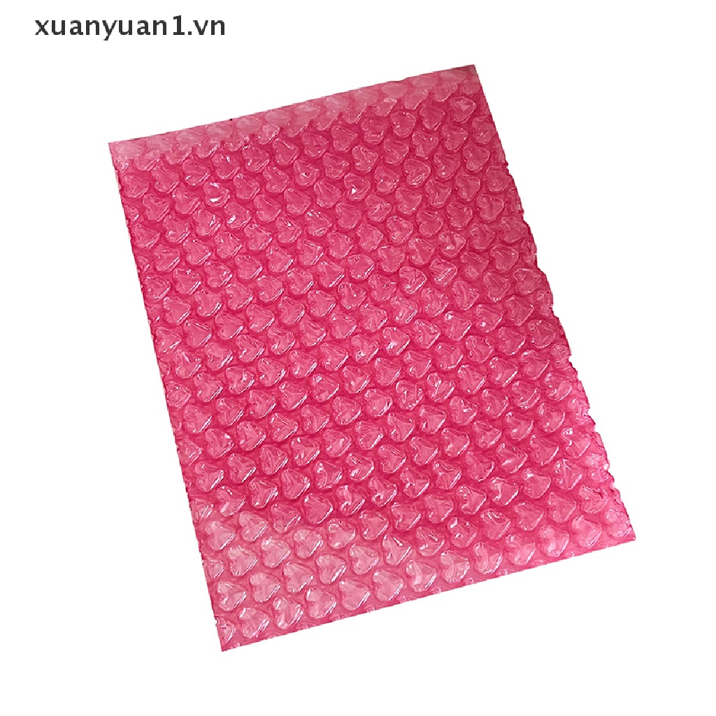 Xuan Set 10 Túi Bong Bóng Hình Trái Tim Có Đệm Khí Chống Sốc Chống Nước Đựng Phong Bì Doanh Nhân