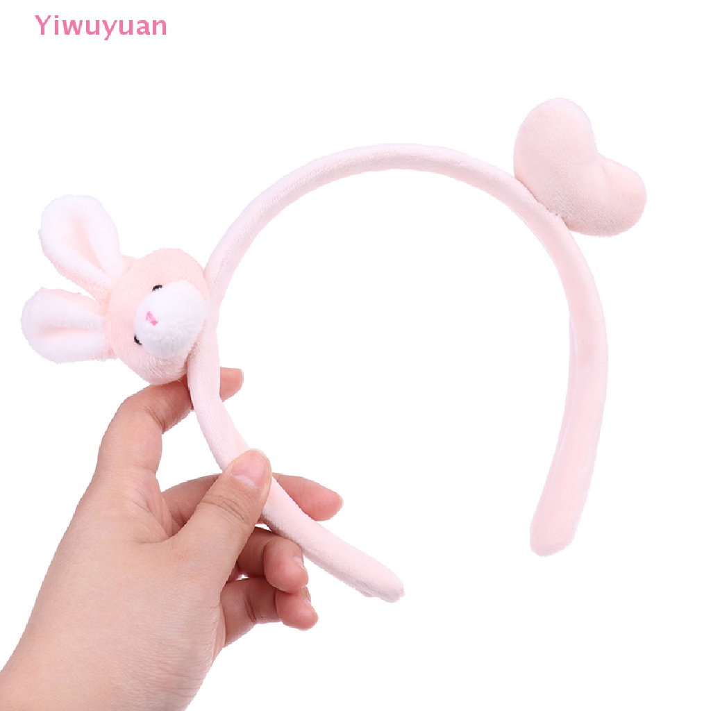 1 Cài Tóc Tai Thỏ Lông Xù Đáng Yêu Phong Cách Hàn Quốc Mới