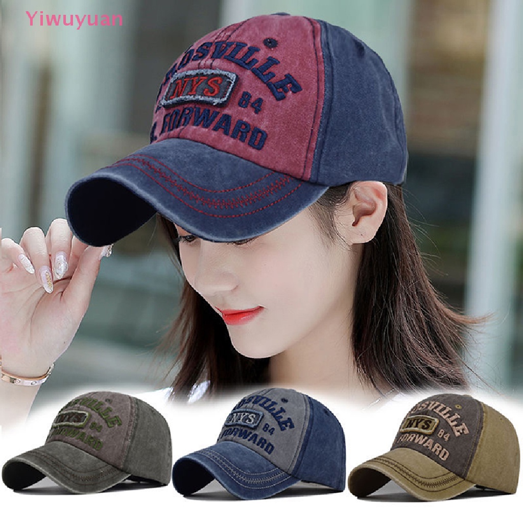 &lt; Yiwuyuan &gt; Mũ Lưỡi Trai Cotton Thêu Chữ Dad Trucker Phong Cách Thể Thao Đường Phố Mới Cho Nam Và Nữ