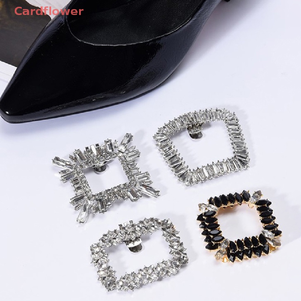 1 Cặp Kẹp Đính Đá Lấp Lánh Trang Trí Giày Cao Gót Cho Cô Dâu Mới