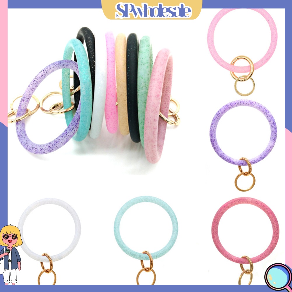 <SPwholesale> Vòng Đeo Tay Thể Thao / Móc Chìa Khóa Bằng Silicone < Spwholeale
