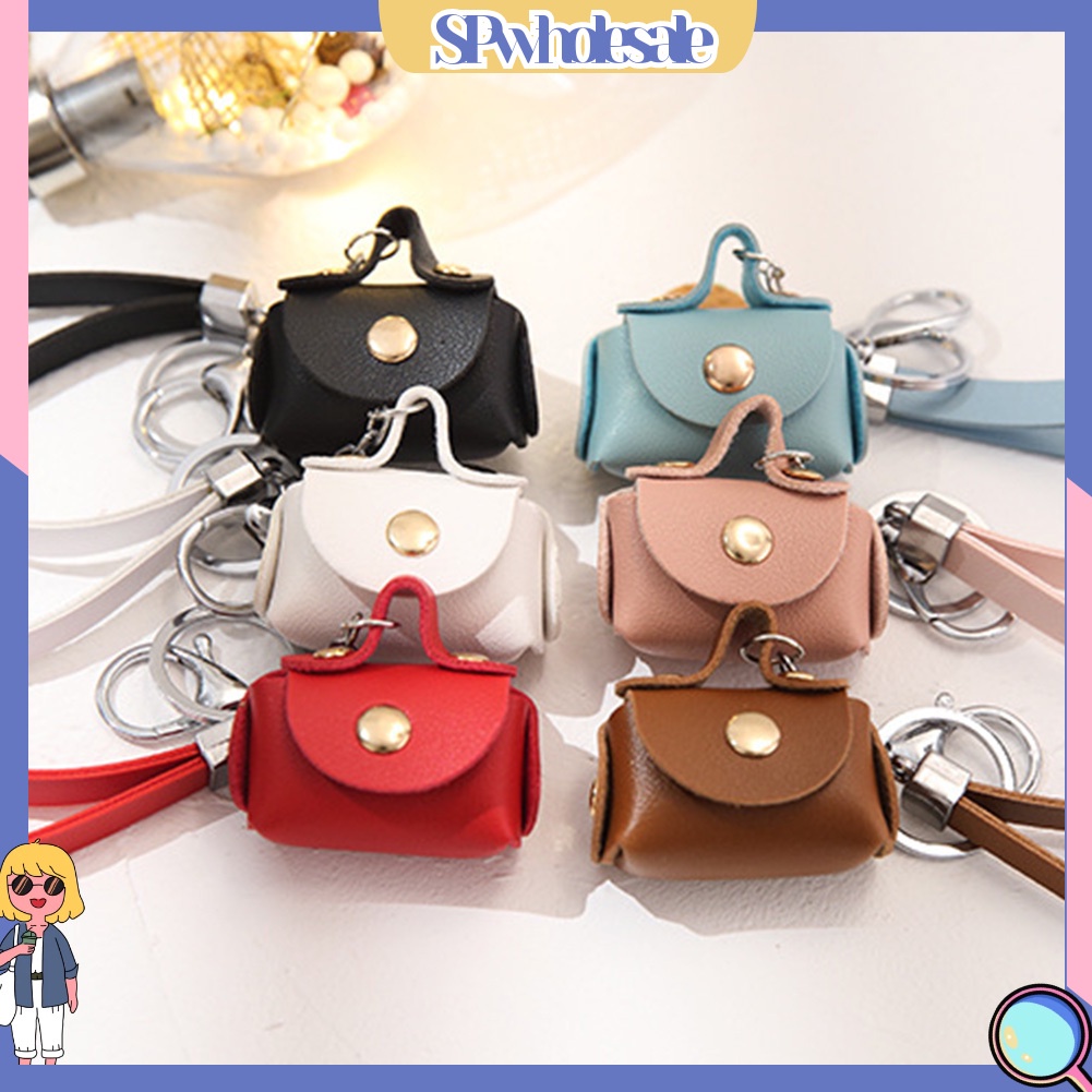 <SPwholesale> Túi Giả Da Mini Đựng Tai Nghe / Móc Khóa Đa Năng